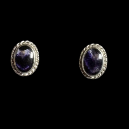 Small Oval Rope Edge Design Studs