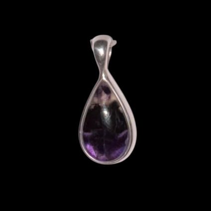 Medium Teardrop Blue John Pendant