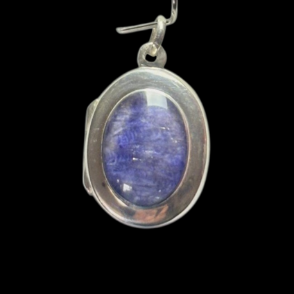Small Oval Blue John  Locket Pendant
