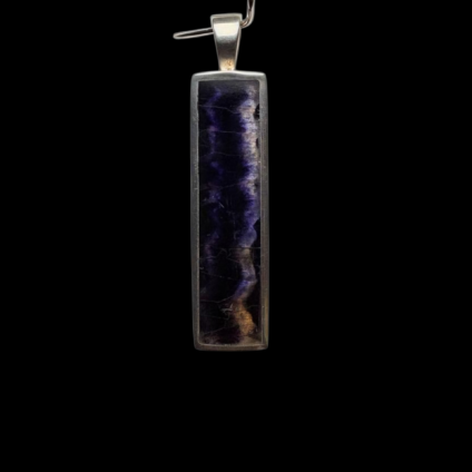 Long Rectangular Blue John Pendant
