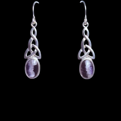 Celtic Blue John Drop Earrings