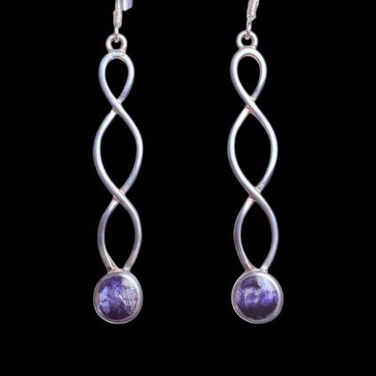 Blue John Twisted Drop Earrings