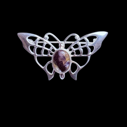 Blue John Butterfly Brooch
