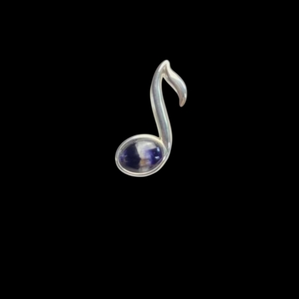 Musical Note Blue John Pendant