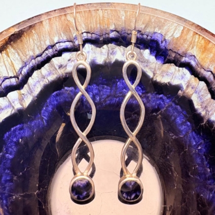 Blue John Twisted Drop Earrings