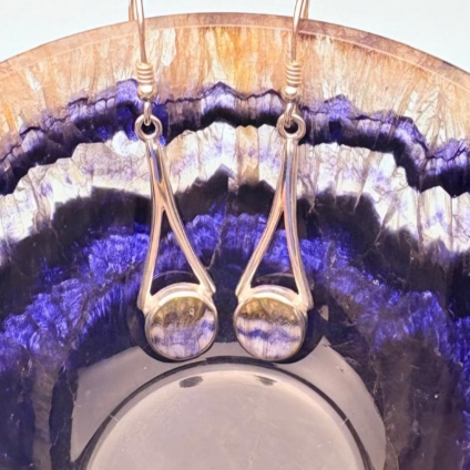 Medium Blue John Drop Earrings