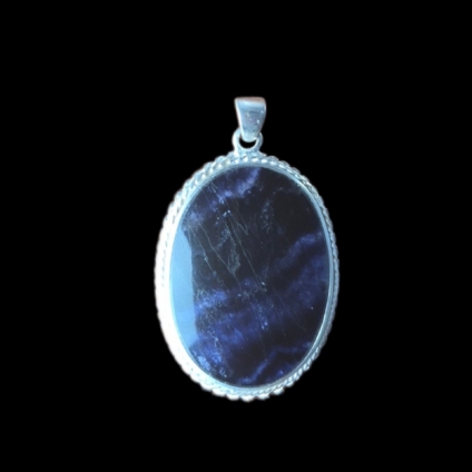 Medium Oval Blue John Pendant