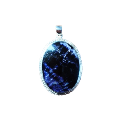 Medium Oval Blue John Pendant