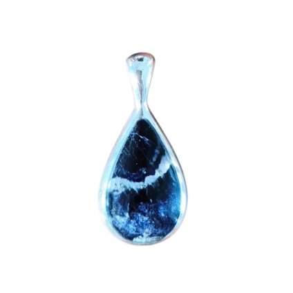 Medium Teardrop Blue John Pendant