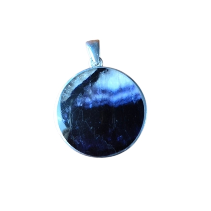 Medium round double sided pendant