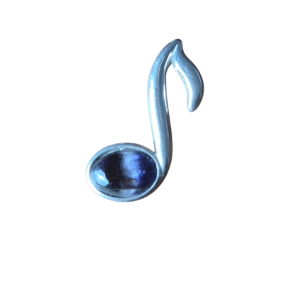 Musical Note Blue John Pendant