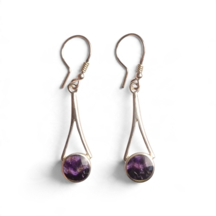 Medium Blue John Drop Earrings