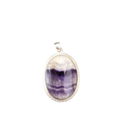 Medium Oval Blue John Pendant