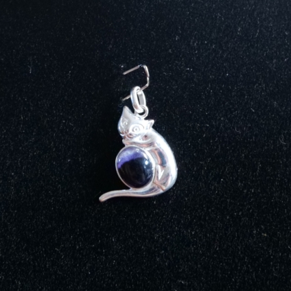 Cat Blue John Pendant