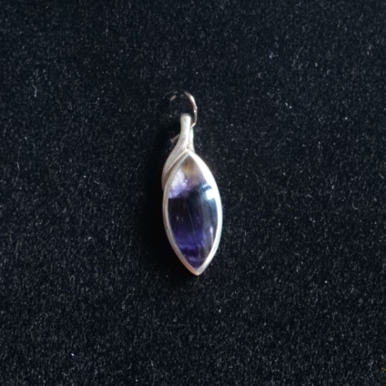 Elliptical shaped Blue John Pendant