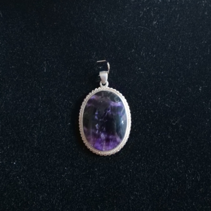Medium Oval Blue John Pendant