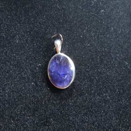 Medium Plain Oval Blue John Pendant