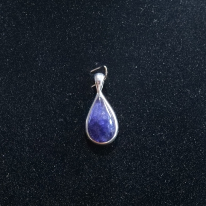 Medium Teardrop Blue John Pendant