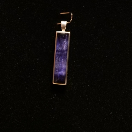 Long Rectangular Blue John Pendant