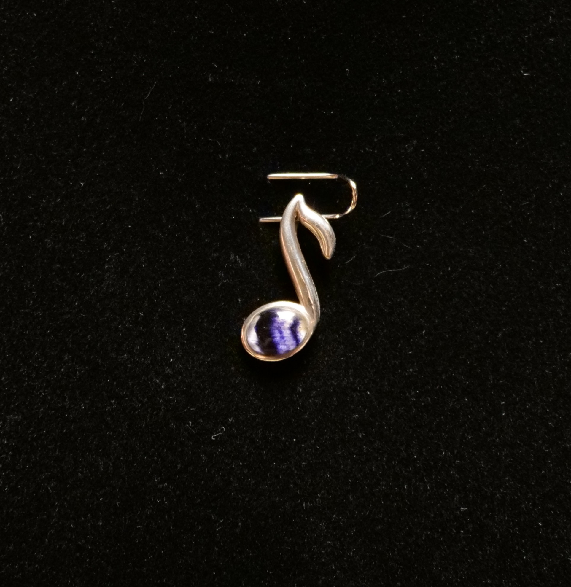 Musical Note Blue John Pendant