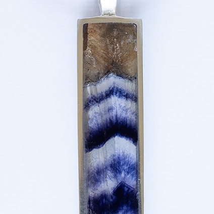 Long Rectangular Blue John Pendant