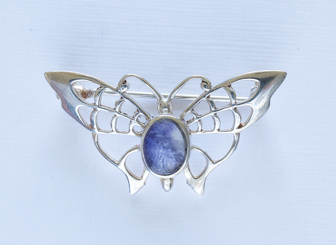 Brooch blue on sale