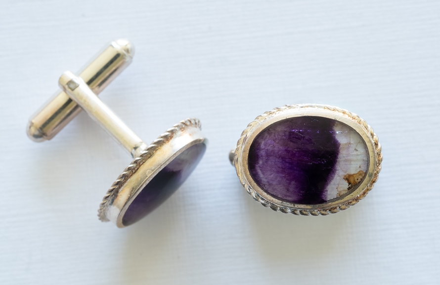 Oval Blue John Cufflinks