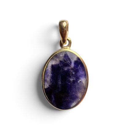 Medium Gold Plain Oval Pendant