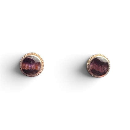 Handmade Blue John Stud Earrings