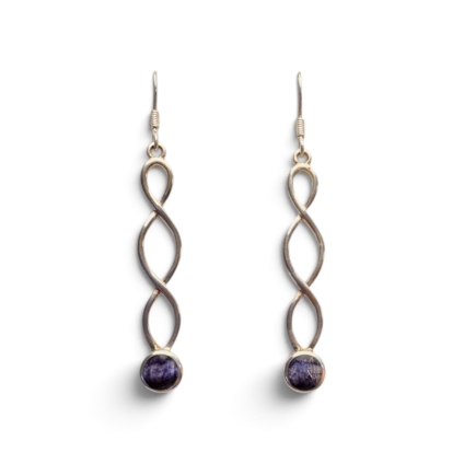 Blue John Twisted Drop Earrings