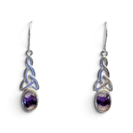 Celtic Blue John Drop Earrings