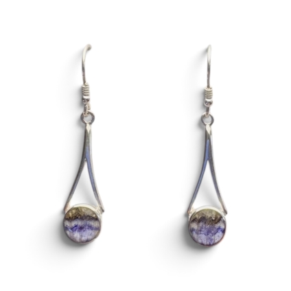 Medium Blue John Drop Earrings