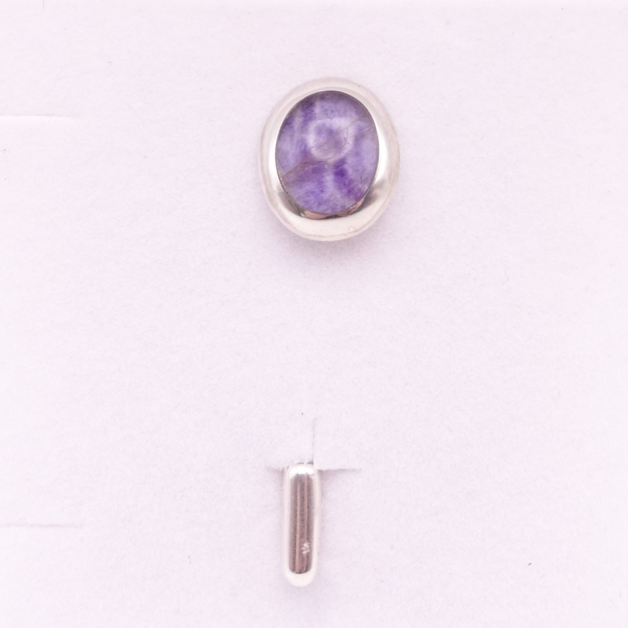 Oval Blue John Tie Pin