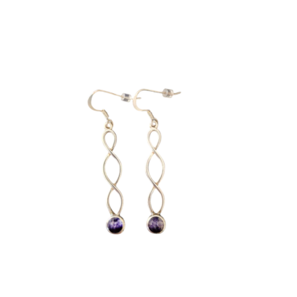 Blue John Twisted Drop Earrings