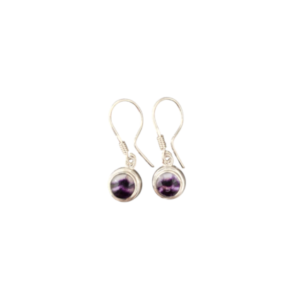 Small round Blue John drop earring