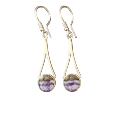 Medium Blue John Drop Earrings