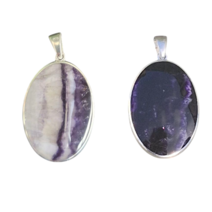 Medium Double Sided Blue John Pendant