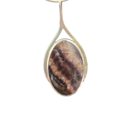 Medium Handmade Blue John - Whalebone - design Pendant "SALE"