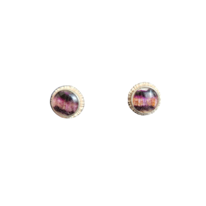 Handmade Blue John Stud Earrings