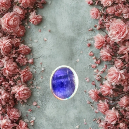 Blue John and Sterling Silver Bracelet Charm