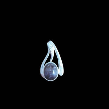 Sterling Silver and Blue John Pendant with Cubic Zirconia