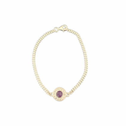 Blue John and Sterling Silver Bracelet with Cubic Zirconia