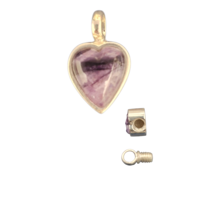 Ashes Self Fill Heart Shaped Pendant