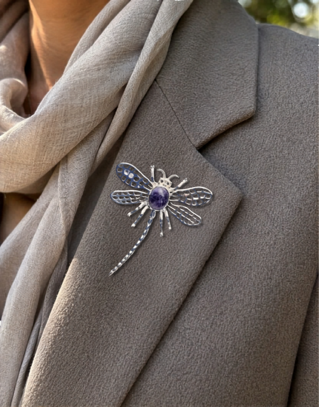 Large Dragonfly Brooch